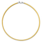 Sterling Silver Flash Gold-plated Reversible 3mm Cubetto Chain