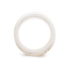 SS White Ice .01ct Diamond and MOP Ring