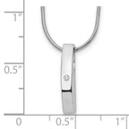 White Ice Sterling Silver Rhodium-plated 18 Inch Diamond Necklace with 2 Inch Extender