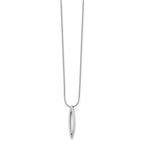 White Ice Sterling Silver Rhodium-plated 18 Inch Diamond Necklace with 2 Inch Extender