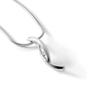 White Ice Sterling Silver Rhodium-plated 18 Inch Diamond Necklace with 2 Inch Extender