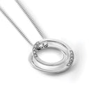 White Ice Sterling Silver Rhodium-plated 18 Inch Diamond Necklace with 2 Inch Extender