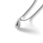White Ice Sterling Silver Rhodium-plated 18 Inch Diamond Teardrop Necklace with 2 Inch Extender