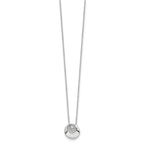 White Ice Sterling Silver Rhodium-plated 18 Inch Diamond Necklace with 2 Inch Extender