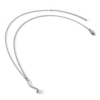 White Ice Sterling Silver Rhodium-plated 18 Inch Swirl Diamond Necklace with 2 Inch Extender