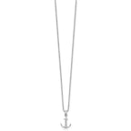 White Ice Sterling Silver Rhodium-plated 18 Inch Diamond Necklace with 2 Inch Extender