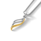 White Ice Sterling Silver Rhodium-plated Gold-tone 18 Inch Diamond Necklace with 2 Inch Extender