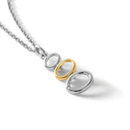White Ice Sterling Silver Rhodium-plated Gold-tone 18 Inch Diamond Necklace with 2 Inch Extender