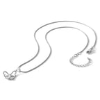 White Ice Sterling Silver Rhodium-plated 18 Inch Diamond Butterfly Necklace  with 2 Inch Extender