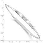 White Ice Sterling Silver Rhodium-plated Diamond Bangle