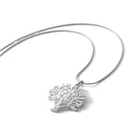 White Ice Sterling Silver Rhodium-plated 18 Inch Diamond Tree Pendant Necklace with 2 Inch Extender