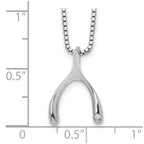 White Ice Sterling Silver Rhodium-plated 18 Inch Diamond Wishbone Slide Pendant Necklace with 2 Inch Extender
