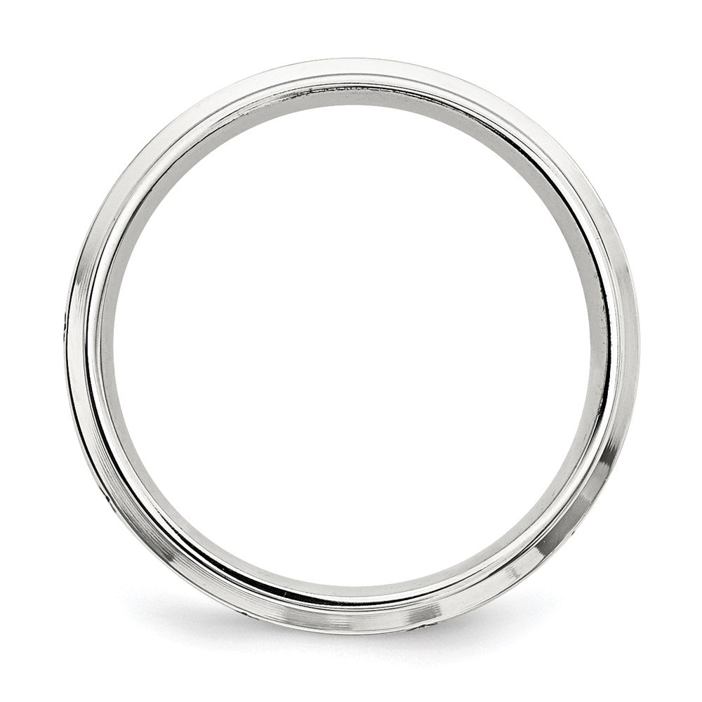 SS 7mm Enamel Fancy Band
