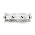 SS 7mm Enamel Fancy Band