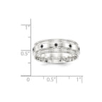 SS 7mm Enamel Fancy Band