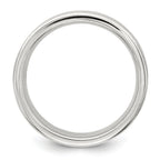 Sterling Silver 7mm Polished 5-Row Fancy Band
