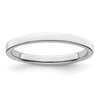 Sterling Silver 2mm Lightweight Flat Band