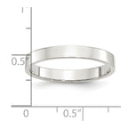 Sterling Silver 3mm Lightweight Flat Band
