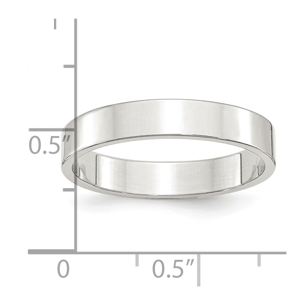 Sterling Silver 4mm Lightweight Flat Band