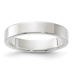 Sterling Silver 4mm Lightweight Flat Band