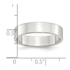 Sterling Silver 5mm Lightweight Flat Band