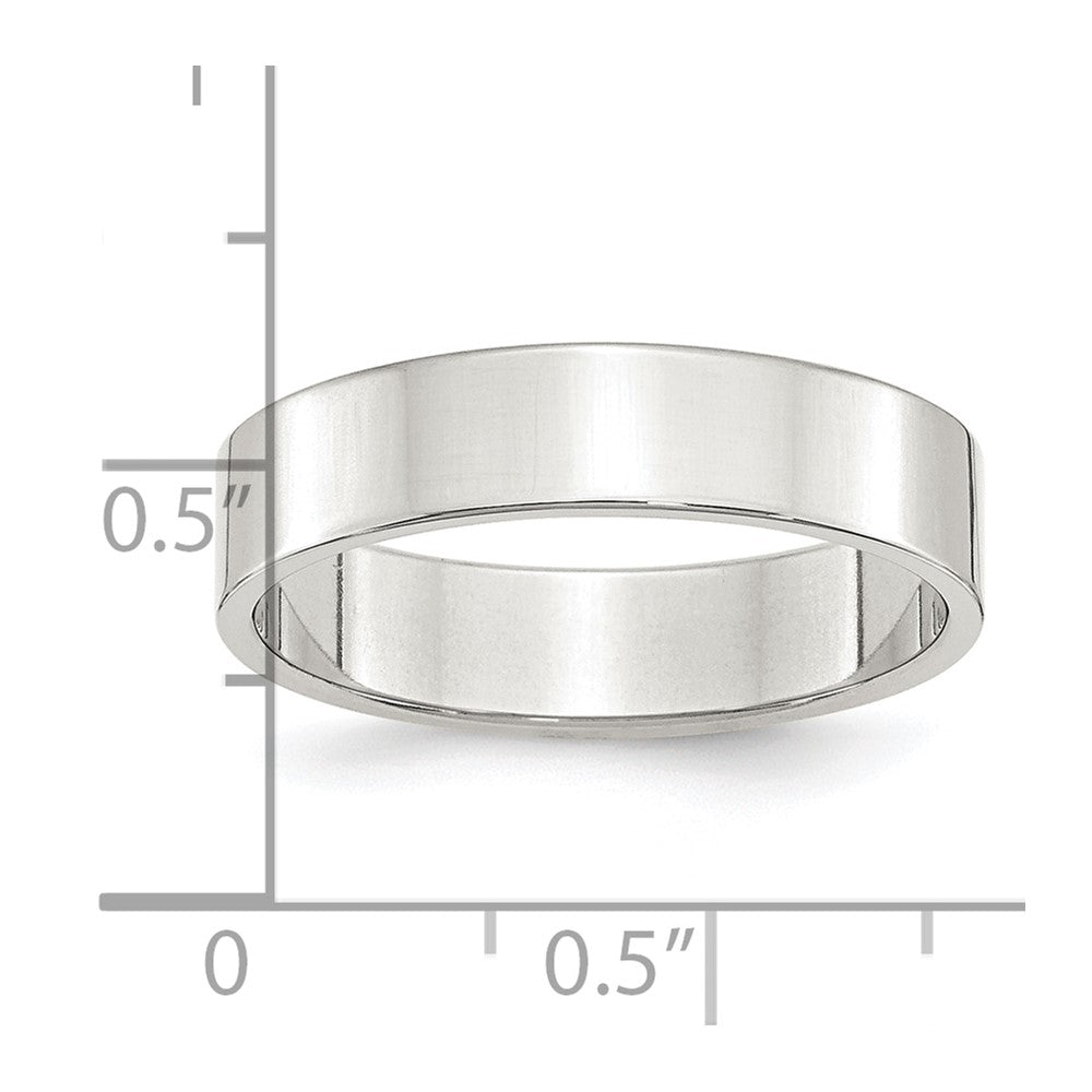 Sterling Silver 5mm Lightweight Flat Band