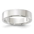 Sterling Silver 5mm Lightweight Flat Band