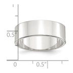 Sterling Silver 7mm Lightweight Flat Band