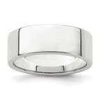 Sterling Silver 7mm Lightweight Flat Band