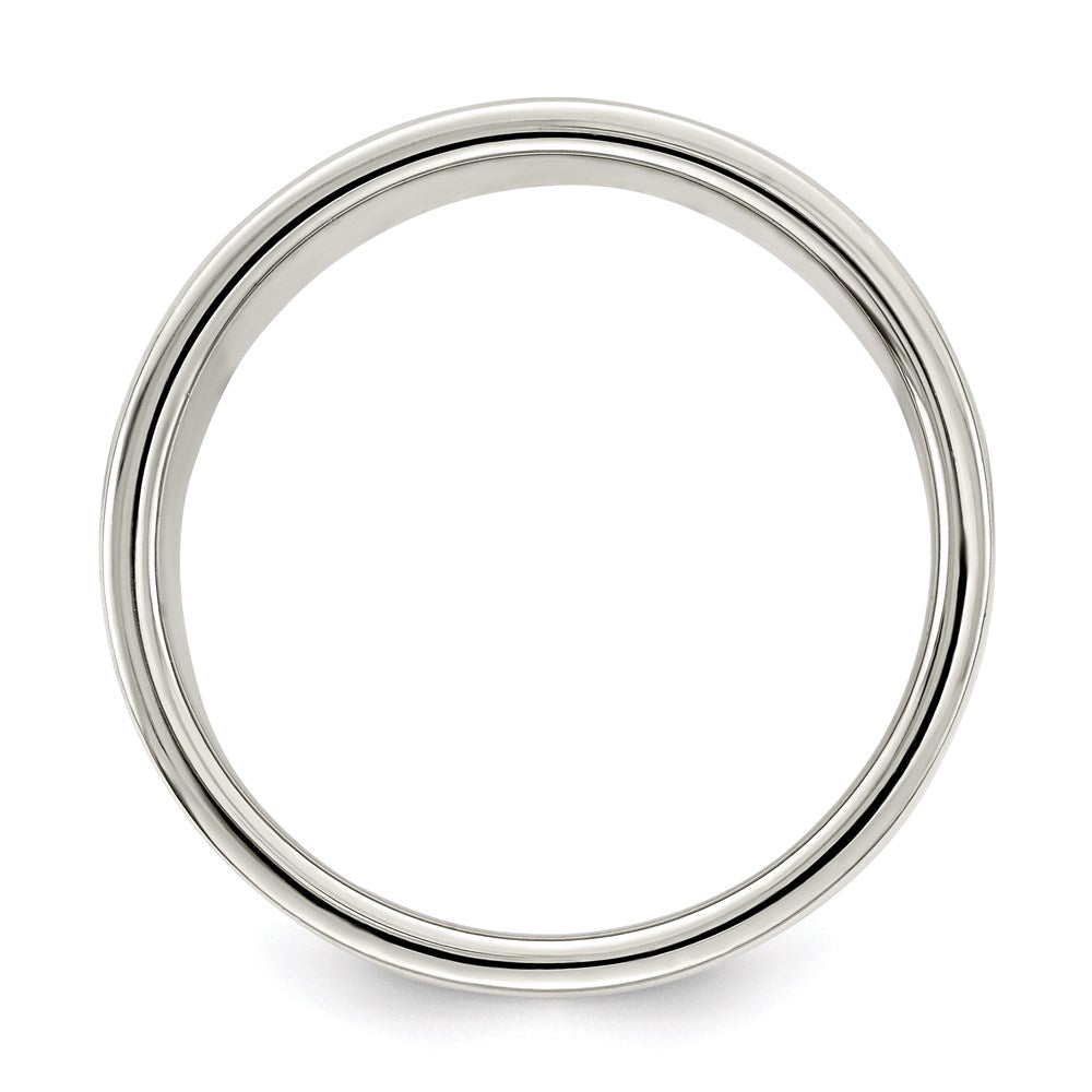 Sterling Silver 8mm Lightweight Flat Band