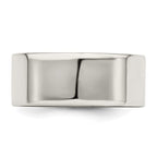 Sterling Silver 8mm Lightweight Flat Band