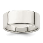 Sterling Silver 8mm Lightweight Flat Band