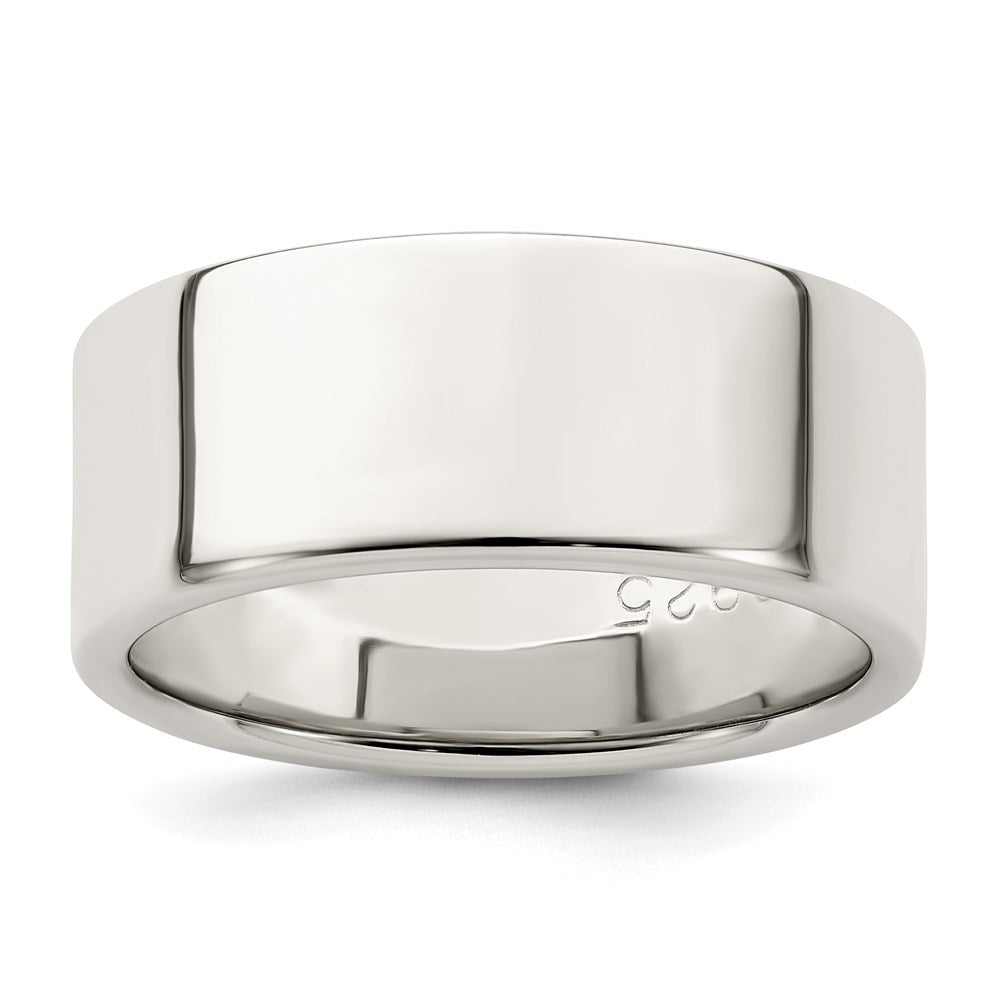 Sterling Silver 8mm Lightweight Flat Band