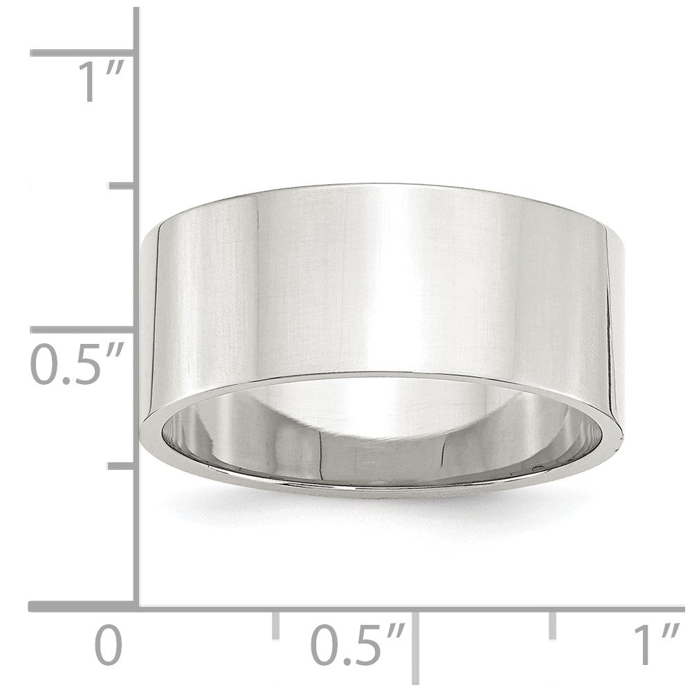 Sterling Silver 9mm Lightweight Flat Band