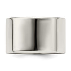 Sterling Silver 12mm Lightweight Flat Band