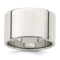 Sterling Silver 12mm Lightweight Flat Band