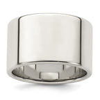 Sterling Silver 12mm Lightweight Flat Band
