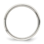 Sterling Silver 5mm Flat with Step Edge Band