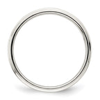 Sterling Silver 6mm Flat with Step Edge Band