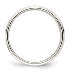 Sterling Silver 7mm Flat with Step Edge Band