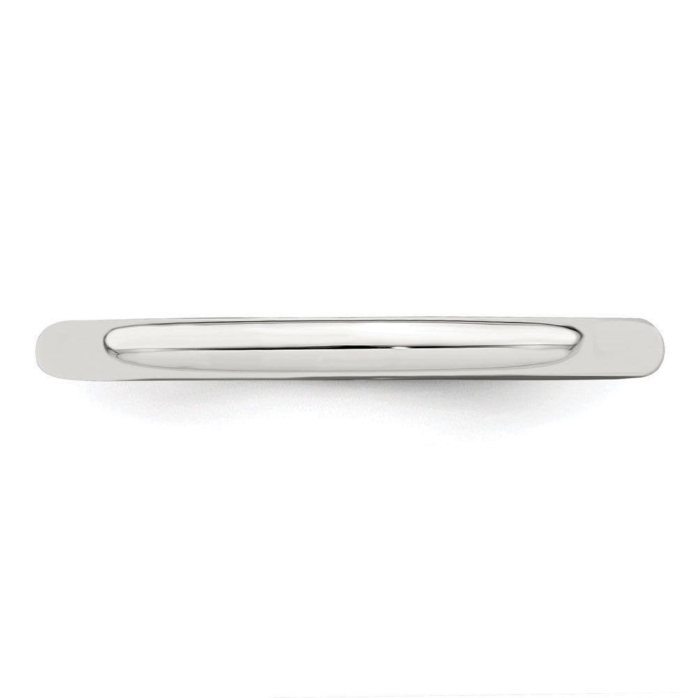 Sterling Silver 2mm Half Round Band