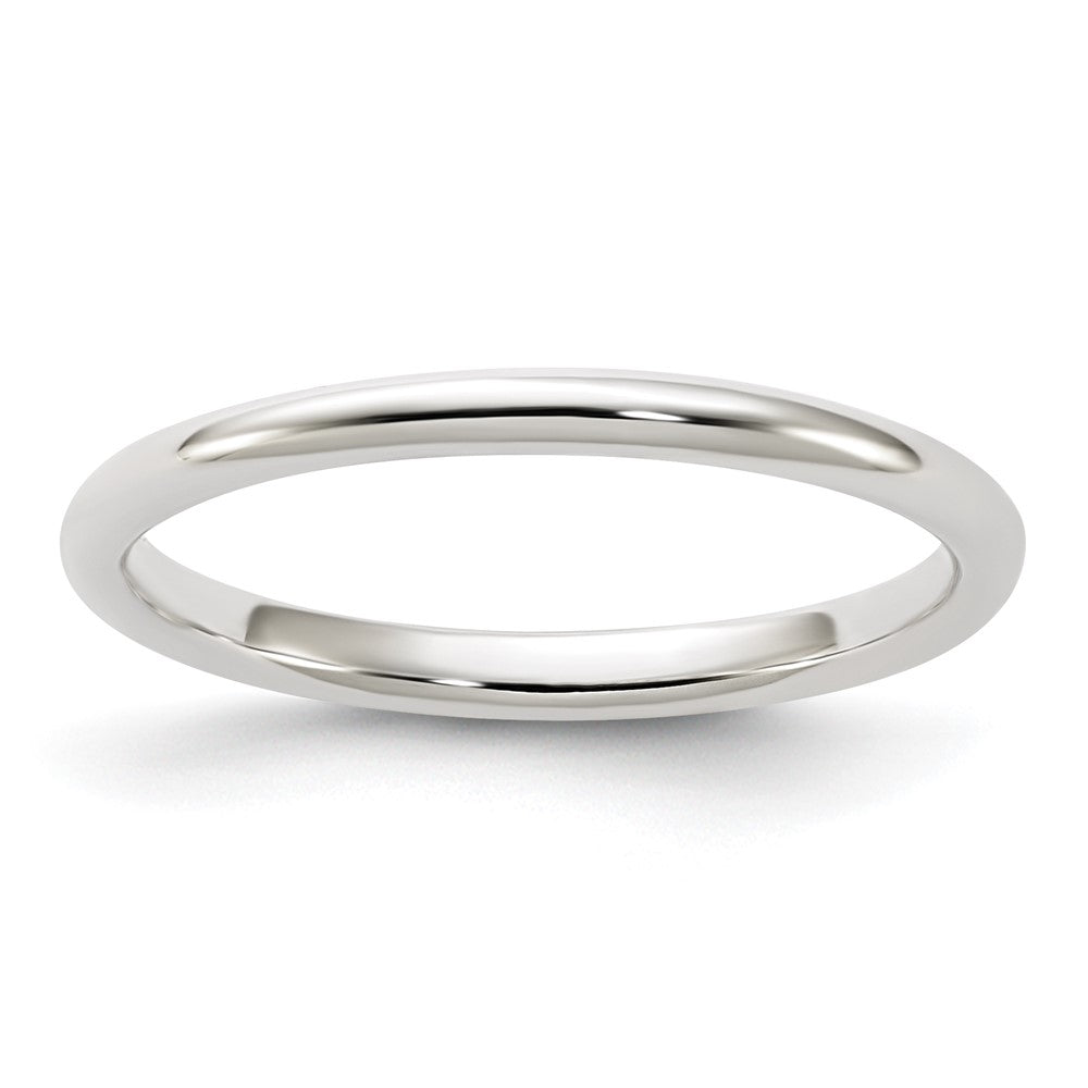 Sterling Silver 2mm Half Round Band
