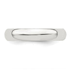 Sterling Silver 4mm Half Round Band