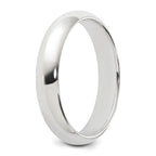 Sterling Silver 4mm Half Round Band