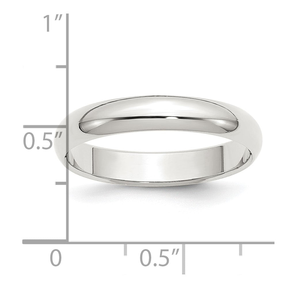 Sterling Silver 4mm Half Round Band