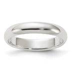 Sterling Silver 4mm Half Round Band