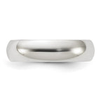 Sterling Silver 5mm Half Round Band
