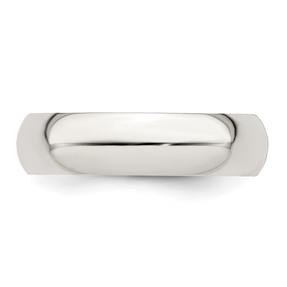 Sterling Silver 5mm Half Round Band