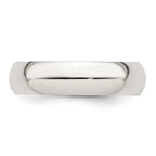 Sterling Silver 5mm Half Round Band