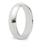 Sterling Silver 5mm Half Round Band